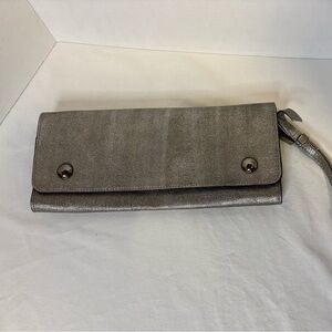 Kenneth Cole Silver Clutch/Wristlet